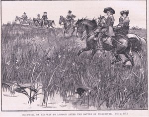 Cromwell on his way to London after the Battle of Worcester AD 1651 by Walter Stanley Paget